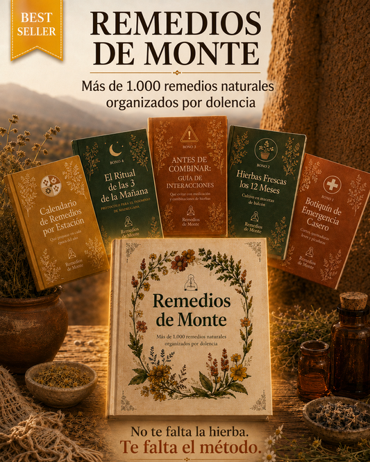 +1000 Remedios Naturales de Monte + 5 Bonos Exclusivos